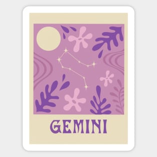 Abstract Gemini Zodiac Sticker